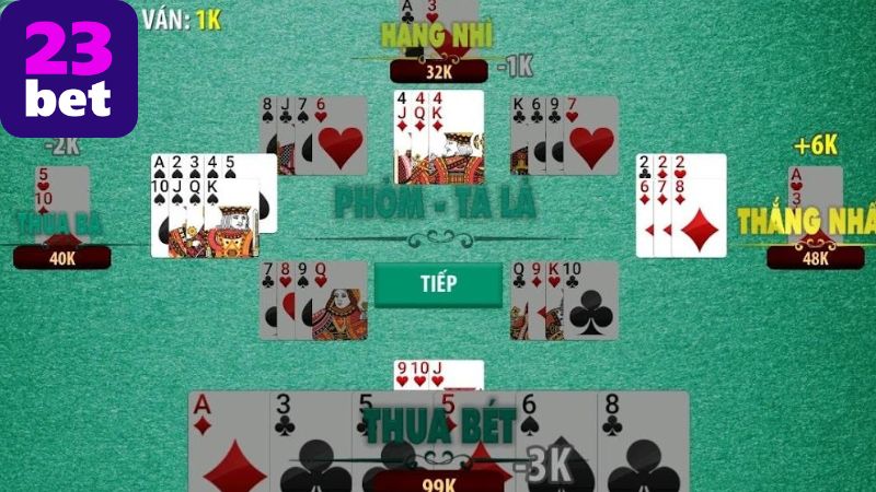 Cách chơi tá lả online 23BET